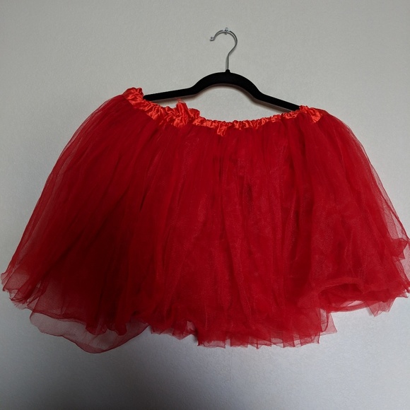 plus size red tutu